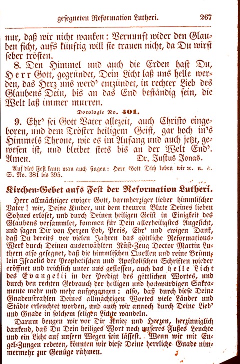 Evangelisch-Lutherisches Gesang-Buch: worin die gebräuchlichsten alten Kirchen-Lieder Dr. M. Lutheri und anderer reinen lehrer und zeugen Gottes, zur Befoerderung der wahren ... (2. verm. Aus.) page 268