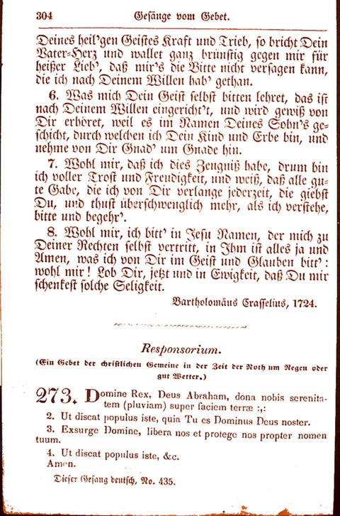 Evangelisch-Lutherisches Gesang-Buch: worin die gebräuchlichsten alten Kirchen-Lieder Dr. M. Lutheri und anderer reinen lehrer und zeugen Gottes, zur Befoerderung der wahren ... (2. verm. Aus.) page 305