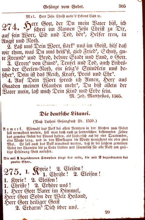 Evangelisch-Lutherisches Gesang-Buch: worin die gebräuchlichsten alten Kirchen-Lieder Dr. M. Lutheri und anderer reinen lehrer und zeugen Gottes, zur Befoerderung der wahren ... (2. verm. Aus.) page 306