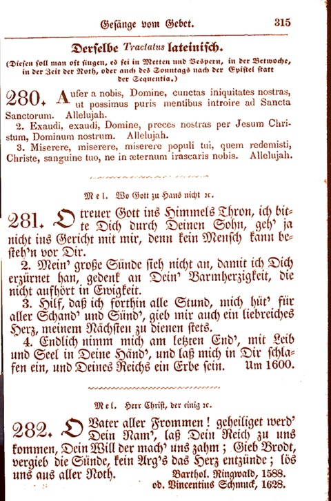 Evangelisch-Lutherisches Gesang-Buch: worin die gebräuchlichsten alten Kirchen-Lieder Dr. M. Lutheri und anderer reinen lehrer und zeugen Gottes, zur Befoerderung der wahren ... (2. verm. Aus.) page 316