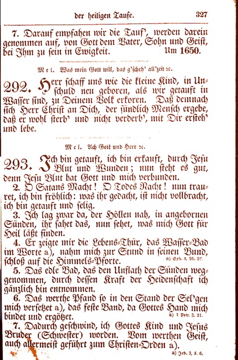 Evangelisch-Lutherisches Gesang-Buch: worin die gebräuchlichsten alten Kirchen-Lieder Dr. M. Lutheri und anderer reinen lehrer und zeugen Gottes, zur Befoerderung der wahren ... (2. verm. Aus.) page 328