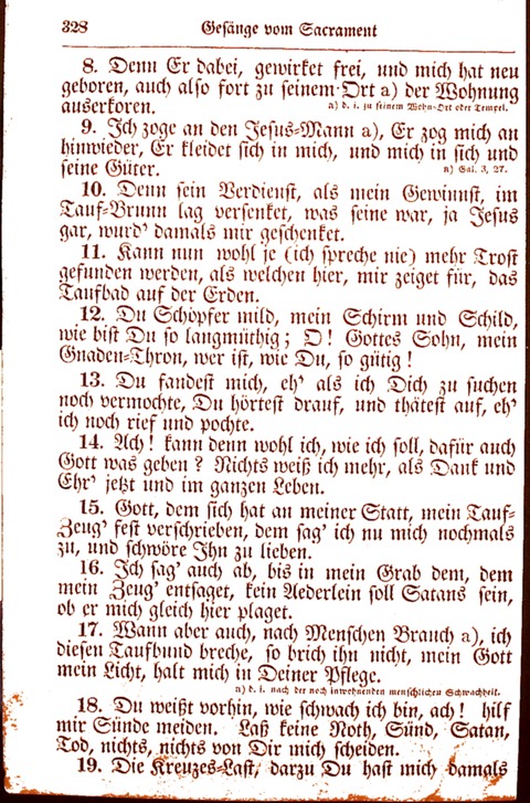 Evangelisch-Lutherisches Gesang-Buch: worin die gebräuchlichsten alten Kirchen-Lieder Dr. M. Lutheri und anderer reinen lehrer und zeugen Gottes, zur Befoerderung der wahren ... (2. verm. Aus.) page 329