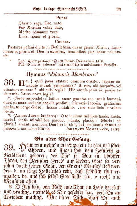 Evangelisch-Lutherisches Gesang-Buch: worin die gebräuchlichsten alten Kirchen-Lieder Dr. M. Lutheri und anderer reinen lehrer und zeugen Gottes, zur Befoerderung der wahren ... (2. verm. Aus.) page 33