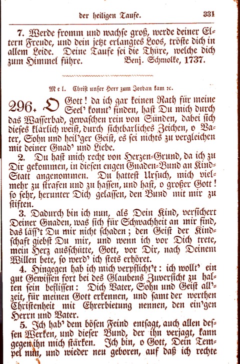 Evangelisch-Lutherisches Gesang-Buch: worin die gebräuchlichsten alten Kirchen-Lieder Dr. M. Lutheri und anderer reinen lehrer und zeugen Gottes, zur Befoerderung der wahren ... (2. verm. Aus.) page 332