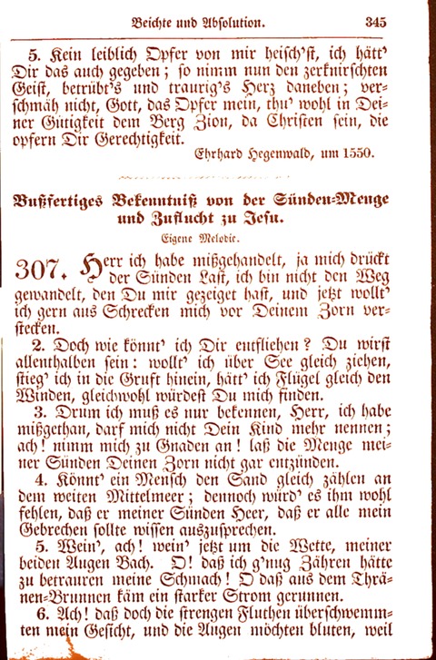 Evangelisch-Lutherisches Gesang-Buch: worin die gebräuchlichsten alten Kirchen-Lieder Dr. M. Lutheri und anderer reinen lehrer und zeugen Gottes, zur Befoerderung der wahren ... (2. verm. Aus.) page 346