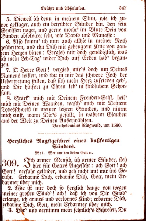 Evangelisch-Lutherisches Gesang-Buch: worin die gebräuchlichsten alten Kirchen-Lieder Dr. M. Lutheri und anderer reinen lehrer und zeugen Gottes, zur Befoerderung der wahren ... (2. verm. Aus.) page 348