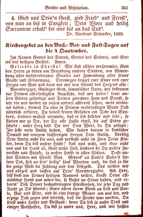 Evangelisch-Lutherisches Gesang-Buch: worin die gebräuchlichsten alten Kirchen-Lieder Dr. M. Lutheri und anderer reinen lehrer und zeugen Gottes, zur Befoerderung der wahren ... (2. verm. Aus.) page 362