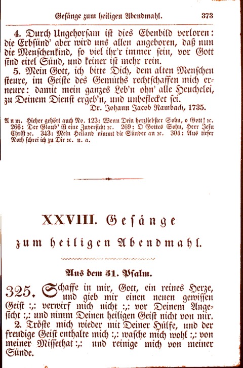 Evangelisch-Lutherisches Gesang-Buch: worin die gebräuchlichsten alten Kirchen-Lieder Dr. M. Lutheri und anderer reinen lehrer und zeugen Gottes, zur Befoerderung der wahren ... (2. verm. Aus.) page 374