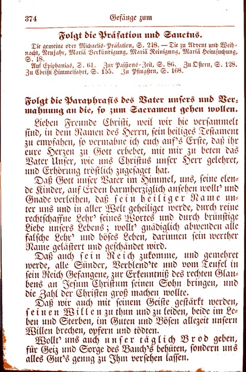 Evangelisch-Lutherisches Gesang-Buch: worin die gebräuchlichsten alten Kirchen-Lieder Dr. M. Lutheri und anderer reinen lehrer und zeugen Gottes, zur Befoerderung der wahren ... (2. verm. Aus.) page 375