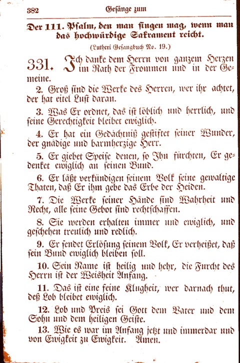 Evangelisch-Lutherisches Gesang-Buch: worin die gebräuchlichsten alten Kirchen-Lieder Dr. M. Lutheri und anderer reinen lehrer und zeugen Gottes, zur Befoerderung der wahren ... (2. verm. Aus.) page 383