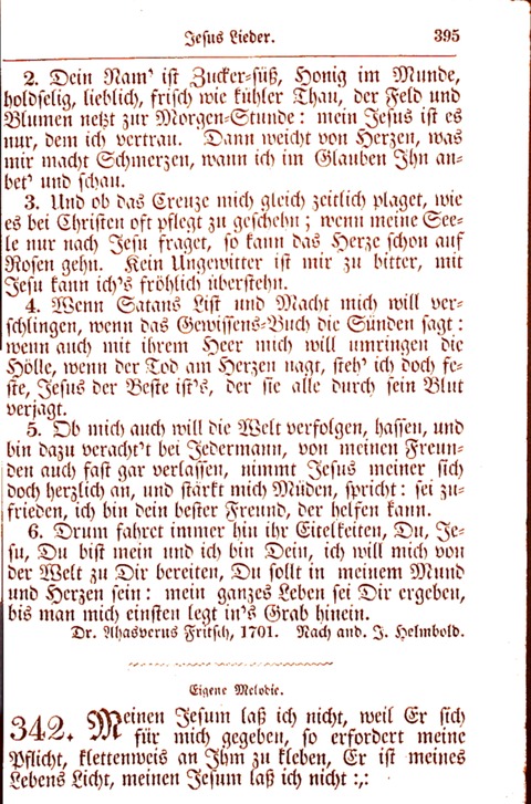 Evangelisch-Lutherisches Gesang-Buch: worin die gebräuchlichsten alten Kirchen-Lieder Dr. M. Lutheri und anderer reinen lehrer und zeugen Gottes, zur Befoerderung der wahren ... (2. verm. Aus.) page 396