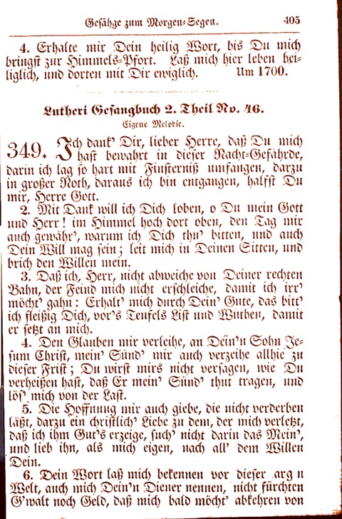 Evangelisch-Lutherisches Gesang-Buch: worin die gebräuchlichsten alten Kirchen-Lieder Dr. M. Lutheri und anderer reinen lehrer und zeugen Gottes, zur Befoerderung der wahren ... (2. verm. Aus.) page 406