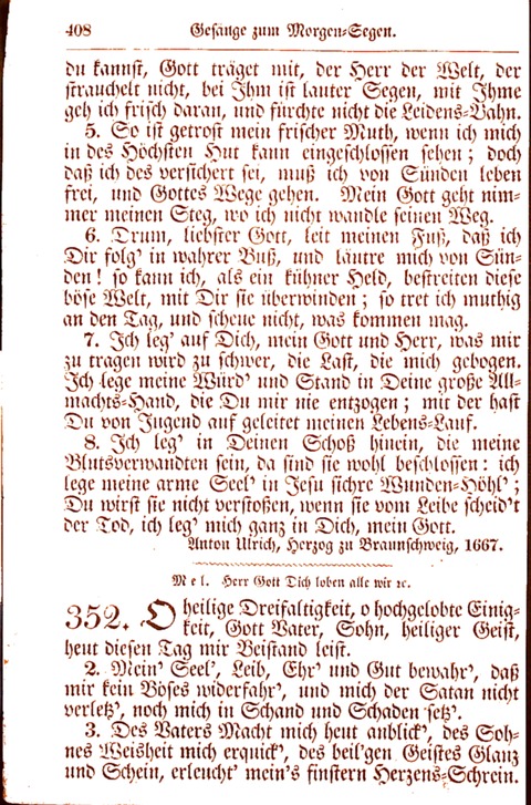 Evangelisch-Lutherisches Gesang-Buch: worin die gebräuchlichsten alten Kirchen-Lieder Dr. M. Lutheri und anderer reinen lehrer und zeugen Gottes, zur Befoerderung der wahren ... (2. verm. Aus.) page 409