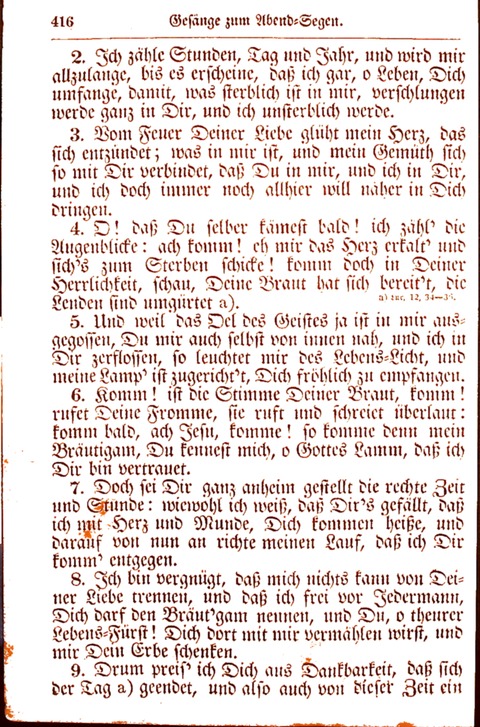 Evangelisch-Lutherisches Gesang-Buch: worin die gebräuchlichsten alten Kirchen-Lieder Dr. M. Lutheri und anderer reinen lehrer und zeugen Gottes, zur Befoerderung der wahren ... (2. verm. Aus.) page 417