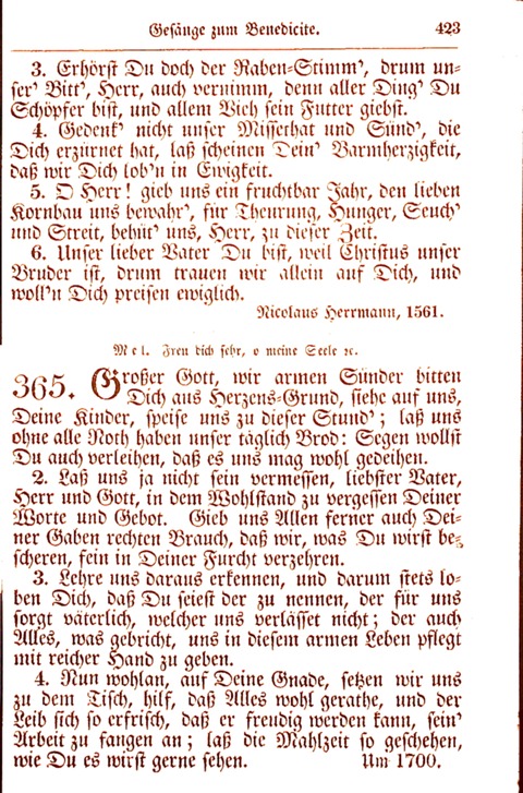 Evangelisch-Lutherisches Gesang-Buch: worin die gebräuchlichsten alten Kirchen-Lieder Dr. M. Lutheri und anderer reinen lehrer und zeugen Gottes, zur Befoerderung der wahren ... (2. verm. Aus.) page 424