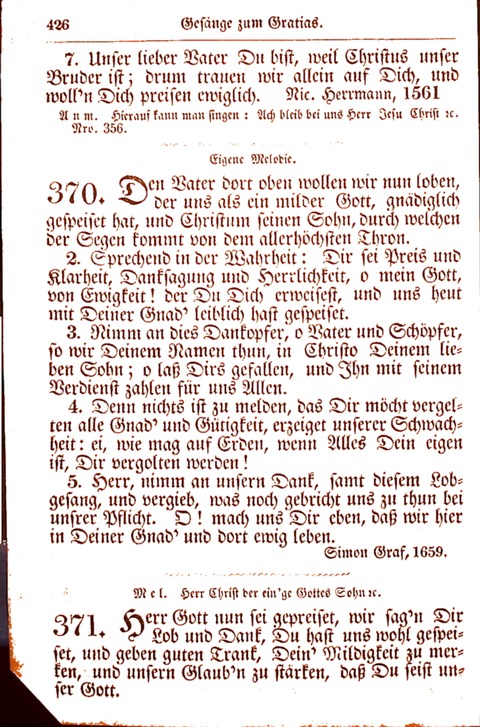 Evangelisch-Lutherisches Gesang-Buch: worin die gebräuchlichsten alten Kirchen-Lieder Dr. M. Lutheri und anderer reinen lehrer und zeugen Gottes, zur Befoerderung der wahren ... (2. verm. Aus.) page 427