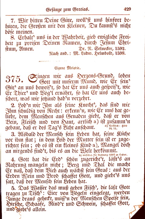 Evangelisch-Lutherisches Gesang-Buch: worin die gebräuchlichsten alten Kirchen-Lieder Dr. M. Lutheri und anderer reinen lehrer und zeugen Gottes, zur Befoerderung der wahren ... (2. verm. Aus.) page 430