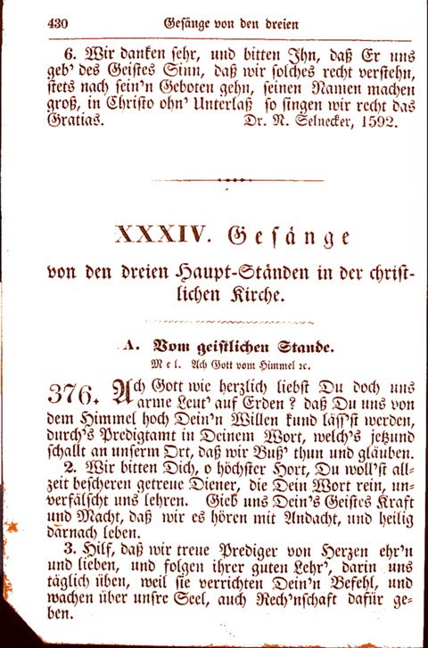 Evangelisch-Lutherisches Gesang-Buch: worin die gebräuchlichsten alten Kirchen-Lieder Dr. M. Lutheri und anderer reinen lehrer und zeugen Gottes, zur Befoerderung der wahren ... (2. verm. Aus.) page 431