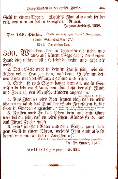 Evangelisch-Lutherisches Gesang-Buch: worin die gebräuchlichsten alten Kirchen-Lieder Dr. M. Lutheri und anderer reinen lehrer und zeugen Gottes, zur Befoerderung der wahren ... (2. verm. Aus.) page 436