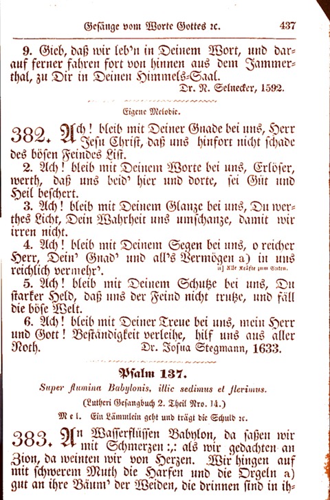 Evangelisch-Lutherisches Gesang-Buch: worin die gebräuchlichsten alten Kirchen-Lieder Dr. M. Lutheri und anderer reinen lehrer und zeugen Gottes, zur Befoerderung der wahren ... (2. verm. Aus.) page 438