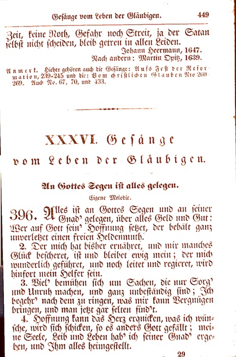 Evangelisch-Lutherisches Gesang-Buch: worin die gebräuchlichsten alten Kirchen-Lieder Dr. M. Lutheri und anderer reinen lehrer und zeugen Gottes, zur Befoerderung der wahren ... (2. verm. Aus.) page 450