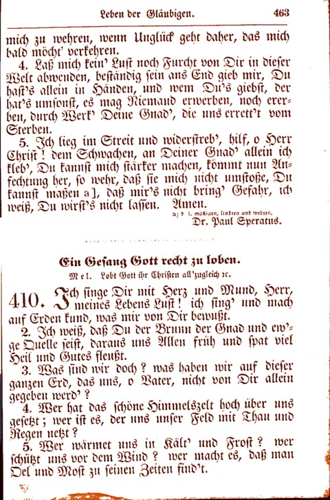 Evangelisch-Lutherisches Gesang-Buch: worin die gebräuchlichsten alten Kirchen-Lieder Dr. M. Lutheri und anderer reinen lehrer und zeugen Gottes, zur Befoerderung der wahren ... (2. verm. Aus.) page 464