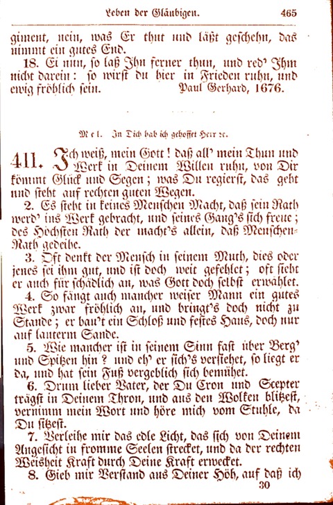 Evangelisch-Lutherisches Gesang-Buch: worin die gebräuchlichsten alten Kirchen-Lieder Dr. M. Lutheri und anderer reinen lehrer und zeugen Gottes, zur Befoerderung der wahren ... (2. verm. Aus.) page 466