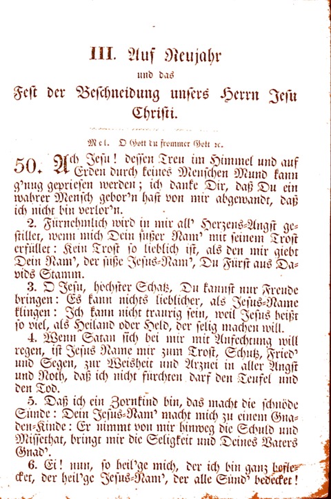 Evangelisch-Lutherisches Gesang-Buch: worin die gebräuchlichsten alten Kirchen-Lieder Dr. M. Lutheri und anderer reinen lehrer und zeugen Gottes, zur Befoerderung der wahren ... (2. verm. Aus.) page 47