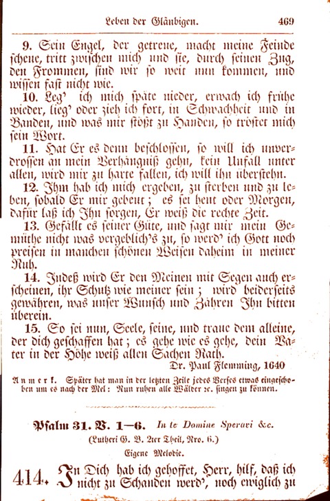 Evangelisch-Lutherisches Gesang-Buch: worin die gebräuchlichsten alten Kirchen-Lieder Dr. M. Lutheri und anderer reinen lehrer und zeugen Gottes, zur Befoerderung der wahren ... (2. verm. Aus.) page 470