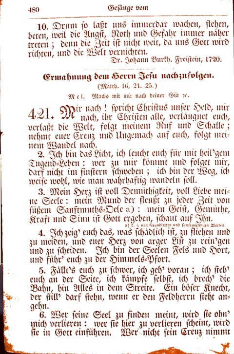 Evangelisch-Lutherisches Gesang-Buch: worin die gebräuchlichsten alten Kirchen-Lieder Dr. M. Lutheri und anderer reinen lehrer und zeugen Gottes, zur Befoerderung der wahren ... (2. verm. Aus.) page 481