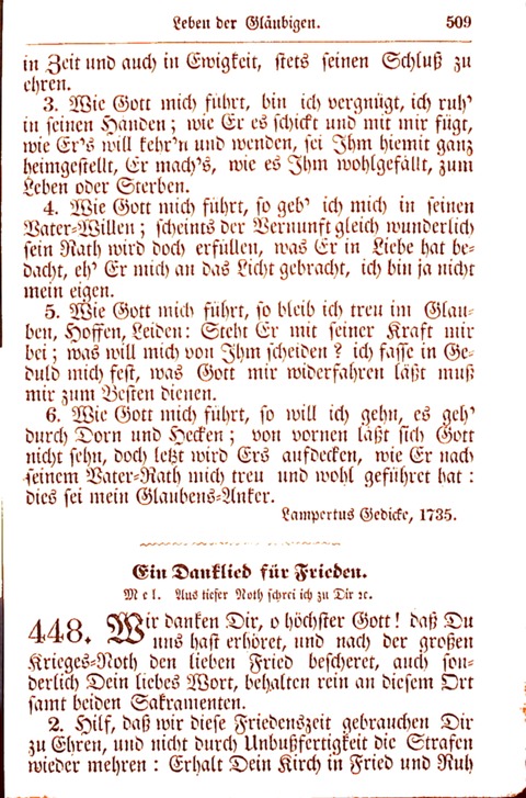 Evangelisch-Lutherisches Gesang-Buch: worin die gebräuchlichsten alten Kirchen-Lieder Dr. M. Lutheri und anderer reinen lehrer und zeugen Gottes, zur Befoerderung der wahren ... (2. verm. Aus.) page 510