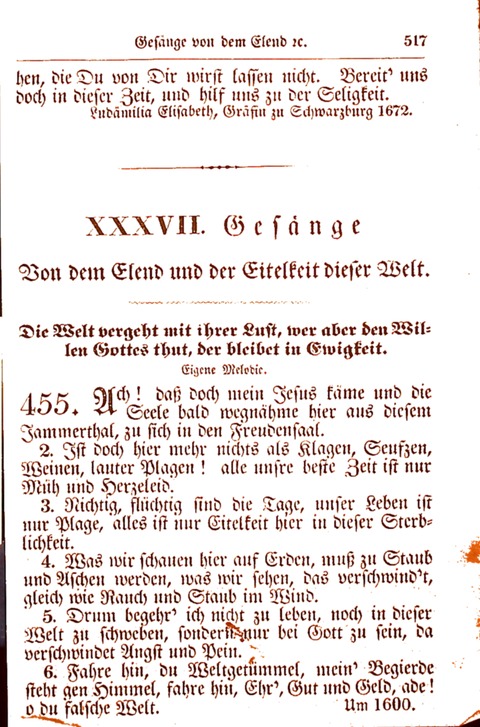 Evangelisch-Lutherisches Gesang-Buch: worin die gebräuchlichsten alten Kirchen-Lieder Dr. M. Lutheri und anderer reinen lehrer und zeugen Gottes, zur Befoerderung der wahren ... (2. verm. Aus.) page 518