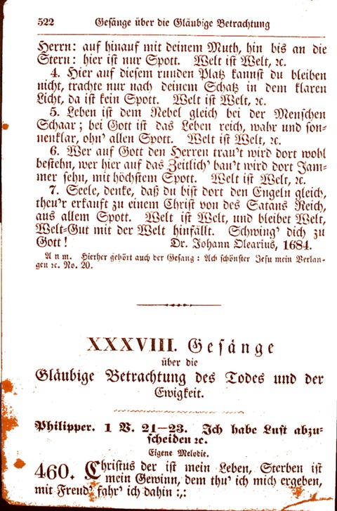 Evangelisch-Lutherisches Gesang-Buch: worin die gebräuchlichsten alten Kirchen-Lieder Dr. M. Lutheri und anderer reinen lehrer und zeugen Gottes, zur Befoerderung der wahren ... (2. verm. Aus.) page 523