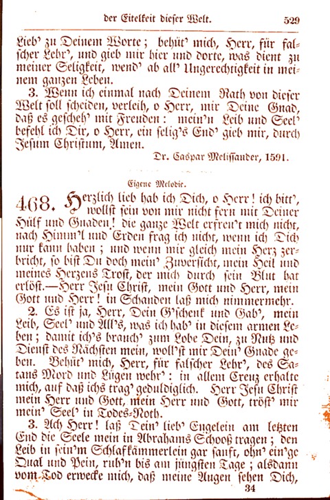 Evangelisch-Lutherisches Gesang-Buch: worin die gebräuchlichsten alten Kirchen-Lieder Dr. M. Lutheri und anderer reinen lehrer und zeugen Gottes, zur Befoerderung der wahren ... (2. verm. Aus.) page 530