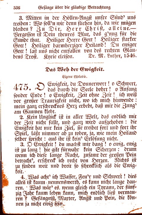 Evangelisch-Lutherisches Gesang-Buch: worin die gebräuchlichsten alten Kirchen-Lieder Dr. M. Lutheri und anderer reinen lehrer und zeugen Gottes, zur Befoerderung der wahren ... (2. verm. Aus.) page 537