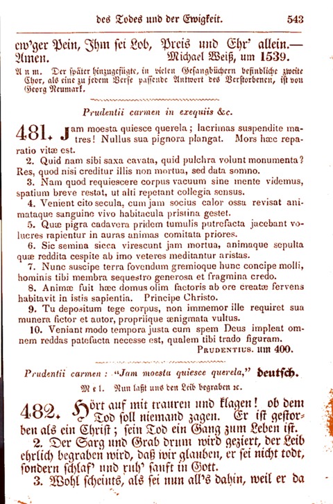 Evangelisch-Lutherisches Gesang-Buch: worin die gebräuchlichsten alten Kirchen-Lieder Dr. M. Lutheri und anderer reinen lehrer und zeugen Gottes, zur Befoerderung der wahren ... (2. verm. Aus.) page 544