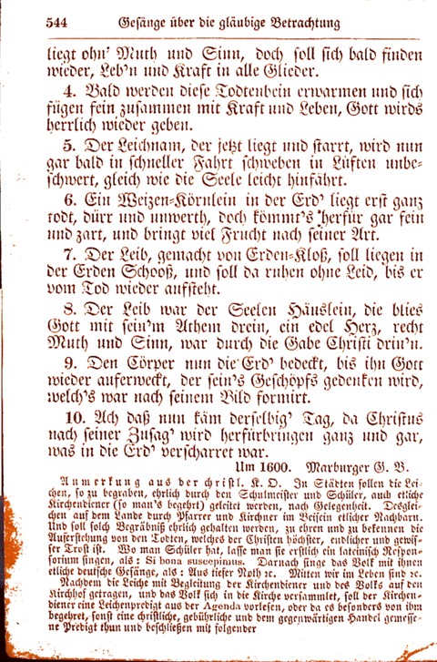 Evangelisch-Lutherisches Gesang-Buch: worin die gebräuchlichsten alten Kirchen-Lieder Dr. M. Lutheri und anderer reinen lehrer und zeugen Gottes, zur Befoerderung der wahren ... (2. verm. Aus.) page 545