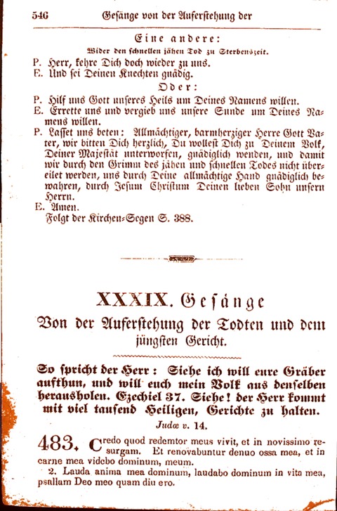 Evangelisch-Lutherisches Gesang-Buch: worin die gebräuchlichsten alten Kirchen-Lieder Dr. M. Lutheri und anderer reinen lehrer und zeugen Gottes, zur Befoerderung der wahren ... (2. verm. Aus.) page 547