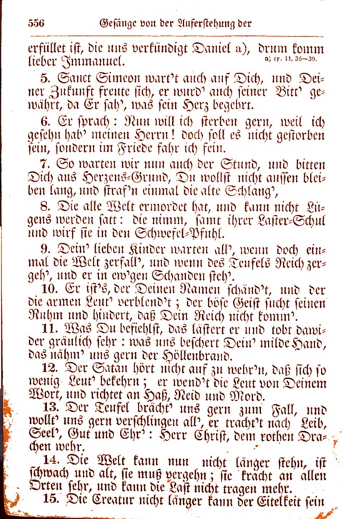 Evangelisch-Lutherisches Gesang-Buch: worin die gebräuchlichsten alten Kirchen-Lieder Dr. M. Lutheri und anderer reinen lehrer und zeugen Gottes, zur Befoerderung der wahren ... (2. verm. Aus.) page 557