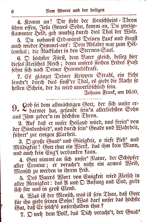 Evangelisch-Lutherisches Gesang-Buch: worin die gebräuchlichsten alten Kirchen-Lieder Dr. M. Lutheri und anderer reinen lehrer und zeugen Gottes, zur Befoerderung der wahren ... (2. verm. Aus.) page 6