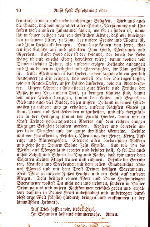 Evangelisch-Lutherisches Gesang-Buch: worin die gebräuchlichsten alten Kirchen-Lieder Dr. M. Lutheri und anderer reinen lehrer und zeugen Gottes, zur Befoerderung der wahren ... (2. verm. Aus.) page 70