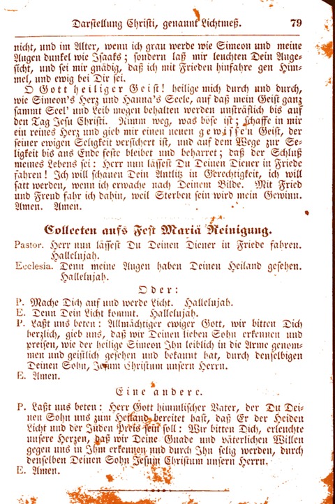 Evangelisch-Lutherisches Gesang-Buch: worin die gebräuchlichsten alten Kirchen-Lieder Dr. M. Lutheri und anderer reinen lehrer und zeugen Gottes, zur Befoerderung der wahren ... (2. verm. Aus.) page 79