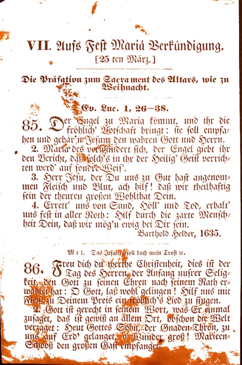 Evangelisch-Lutherisches Gesang-Buch: worin die gebräuchlichsten alten Kirchen-Lieder Dr. M. Lutheri und anderer reinen lehrer und zeugen Gottes, zur Befoerderung der wahren ... (2. verm. Aus.) page 80