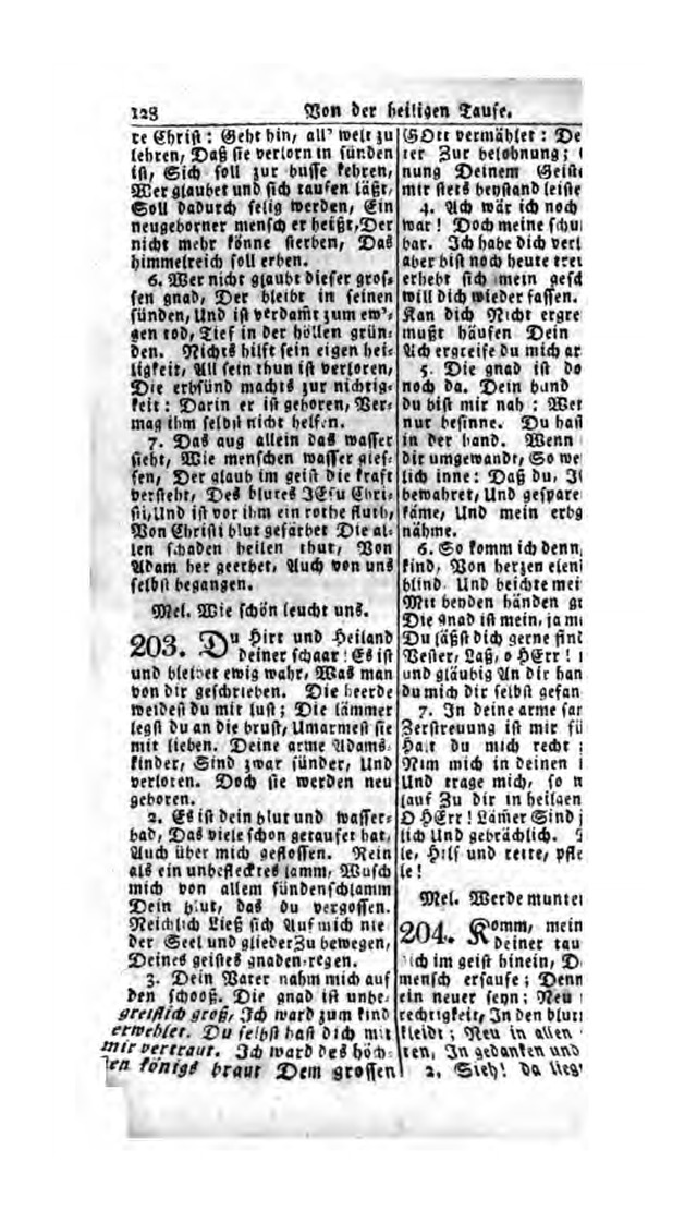 Erbauliche Lieder-Sammlung: zum gottestdienstlichen Gebrauch in den Vereinigten Evangelische-Lutherischen Gemeinen in Pennsylvanien und den benachbarten Staaten (Die Achte verm. ... Aufl.) page 124