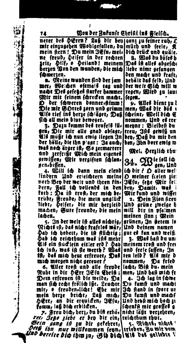 Erbauliche Lieder-Sammlung: zum gottestdienstlichen Gebrauch in den Vereinigten Evangelische-Lutherischen Gemeinen in Pennsylvanien und den benachbarten Staaten (Die Achte verm. ... Aufl.) page 14