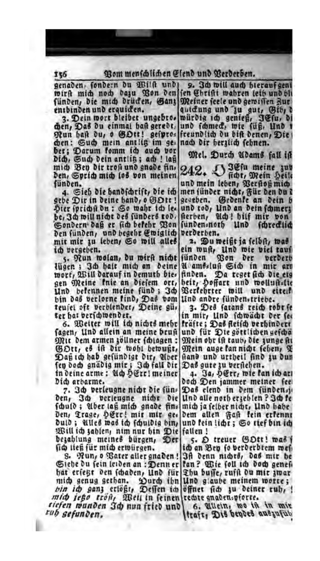 Erbauliche Lieder-Sammlung: zum gottestdienstlichen Gebrauch in den Vereinigten Evangelische-Lutherischen Gemeinen in Pennsylvanien und den benachbarten Staaten (Die Achte verm. ... Aufl.) page 158