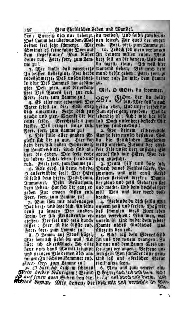 Erbauliche Lieder-Sammlung: zum gottestdienstlichen Gebrauch in den Vereinigten Evangelische-Lutherischen Gemeinen in Pennsylvanien und den benachbarten Staaten (Die Achte verm. ... Aufl.) page 188