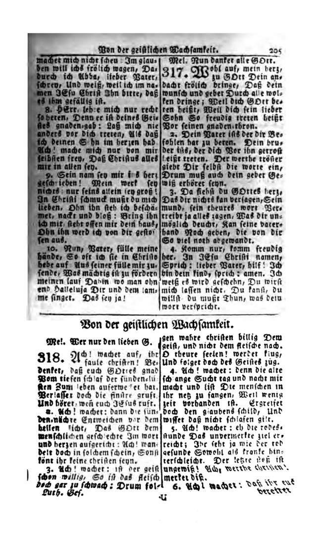 Erbauliche Lieder-Sammlung: zum gottestdienstlichen Gebrauch in den Vereinigten Evangelische-Lutherischen Gemeinen in Pennsylvanien und den benachbarten Staaten (Die Achte verm. ... Aufl.) page 207