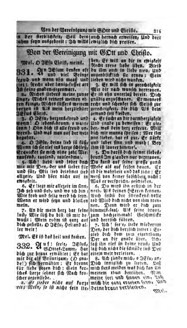 Erbauliche Lieder-Sammlung: zum gottestdienstlichen Gebrauch in den Vereinigten Evangelische-Lutherischen Gemeinen in Pennsylvanien und den benachbarten Staaten (Die Achte verm. ... Aufl.) page 217