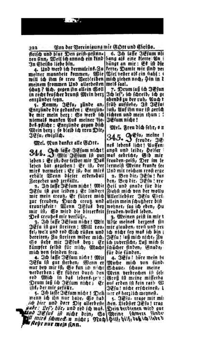 Erbauliche Lieder-Sammlung: zum gottestdienstlichen Gebrauch in den Vereinigten Evangelische-Lutherischen Gemeinen in Pennsylvanien und den benachbarten Staaten (Die Achte verm. ... Aufl.) page 224